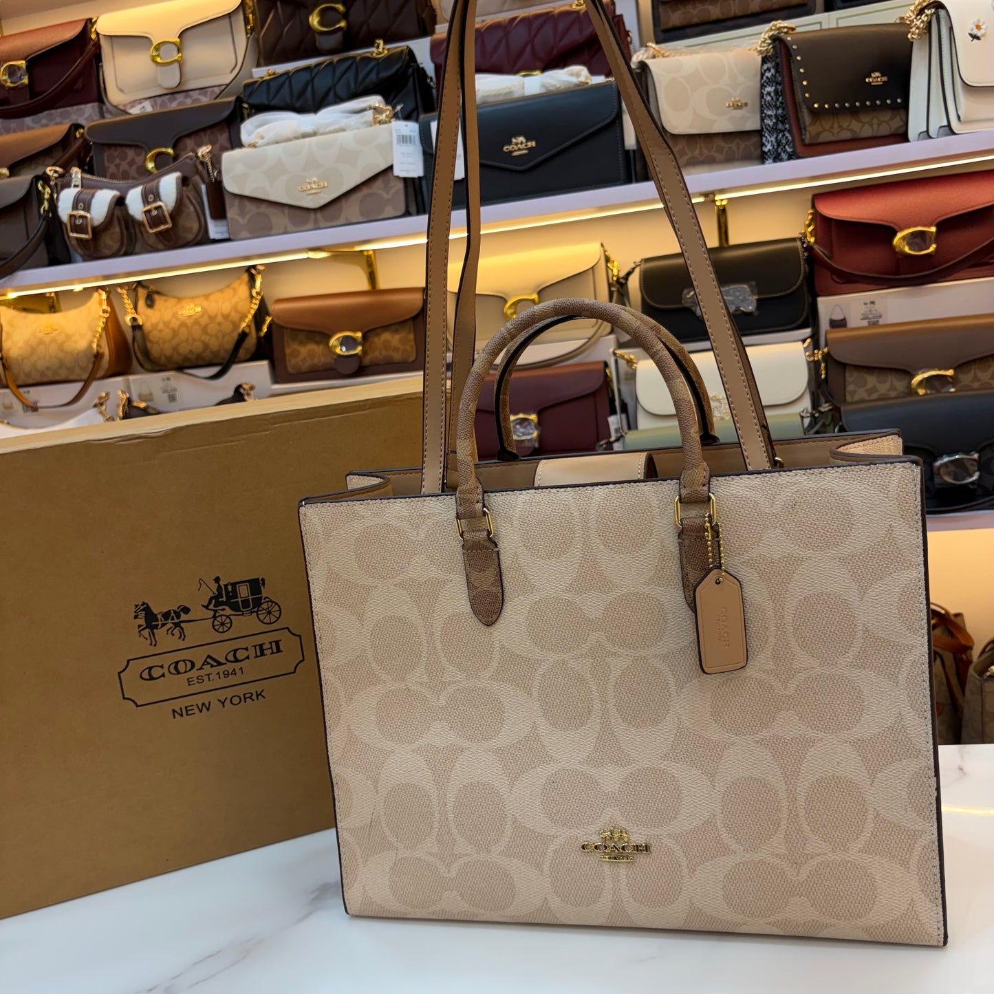 COCH MAGGIE LARGE TOTE - Light Apricot