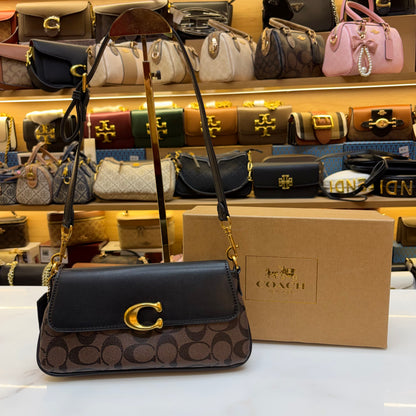 Coch Jet Shoulder/Crossbody Bag - Coffee Black