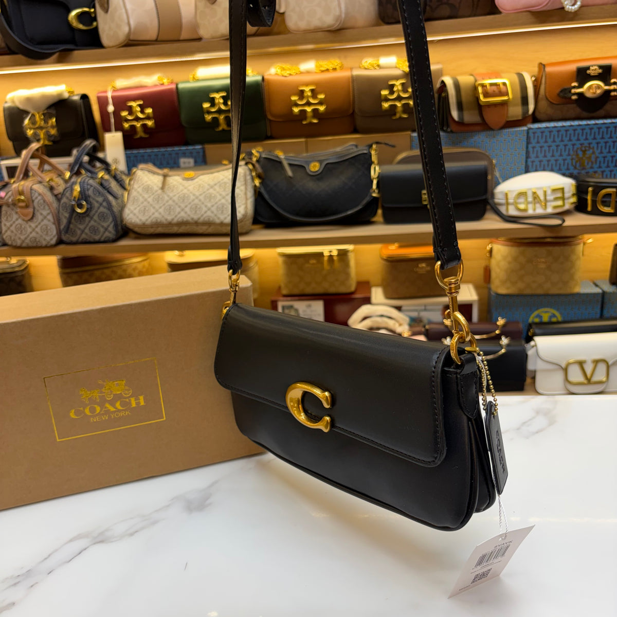 Coch Jet Shoulder/Crossbody Bag - Black