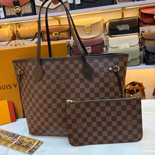 LV Neverfull MM Tote Bag - Double Box