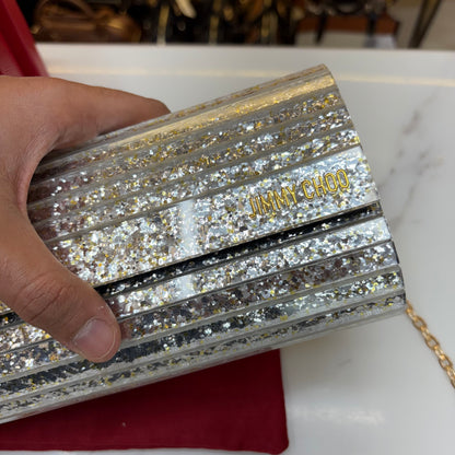 JC Candy Clutch - Silver
