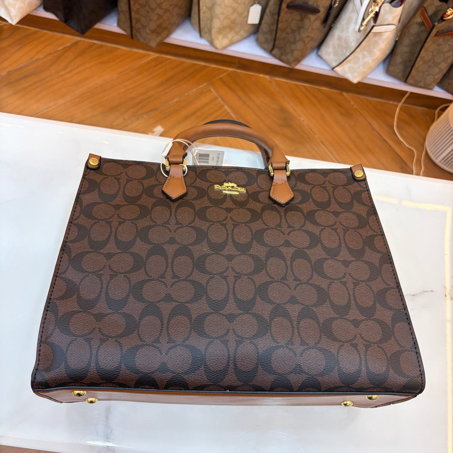 COCH MAGGIE Medium TOTE - Tan Coffee