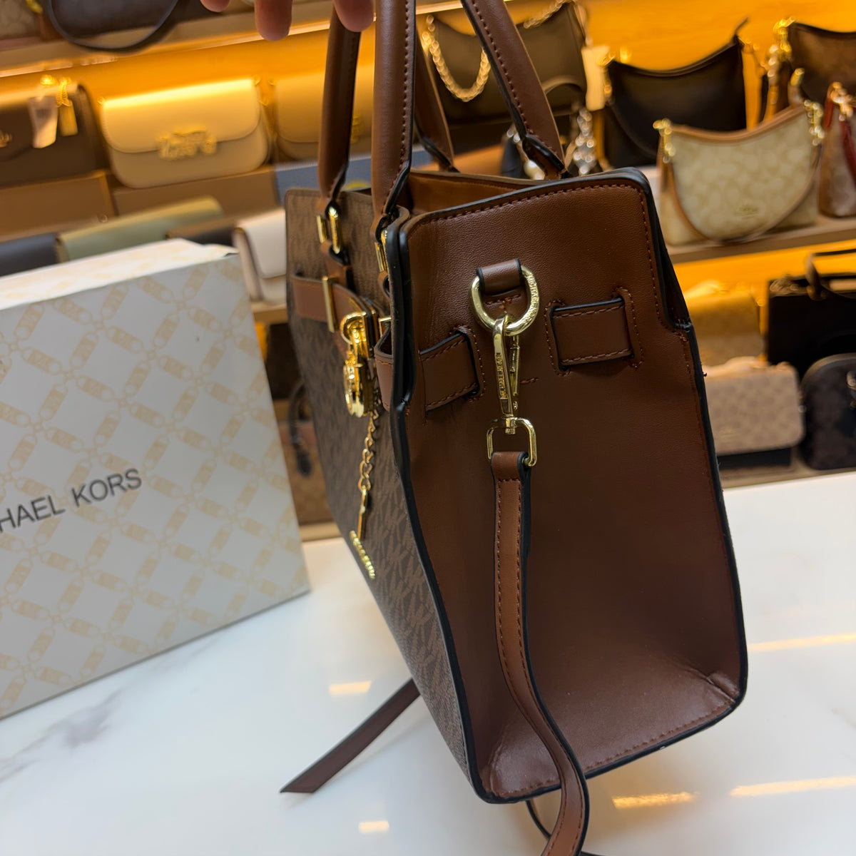 MK Hamilton Medium Satchel - Coffee