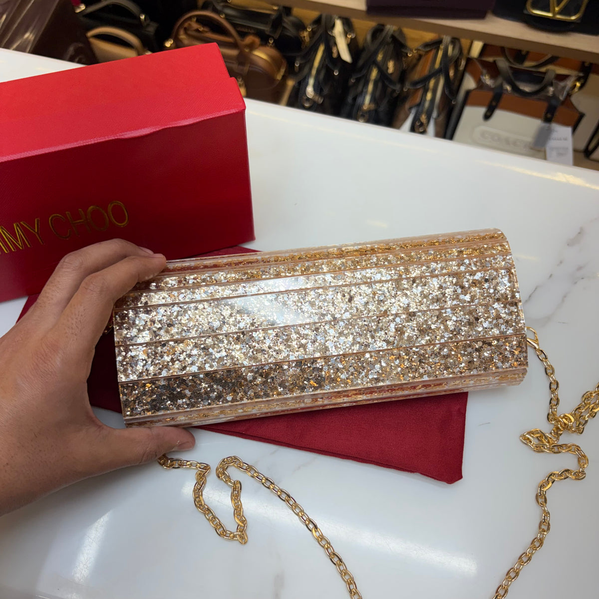 JC Candy Clutch - Gold