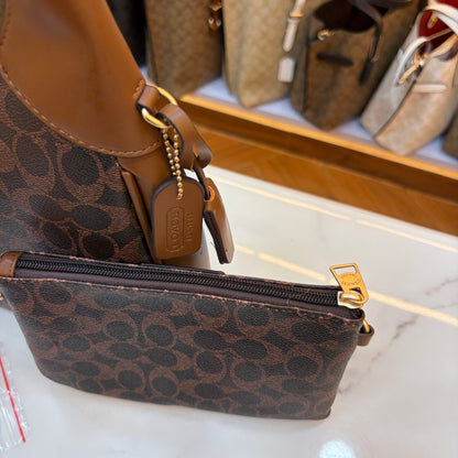 COCH JULIET HANDBAG With Wallet - Tan Coffee