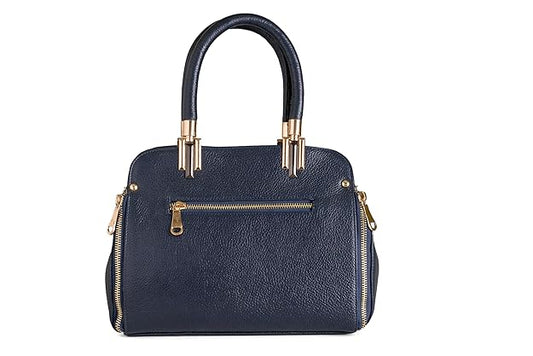 Green Hide Vivaara Leather Ladies Shoulder Side Bag – Croc-Embossed Satchel with Dual Handles & Sling Strap