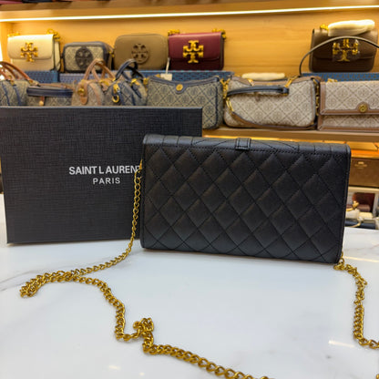 YSL Clutch Sling - Black