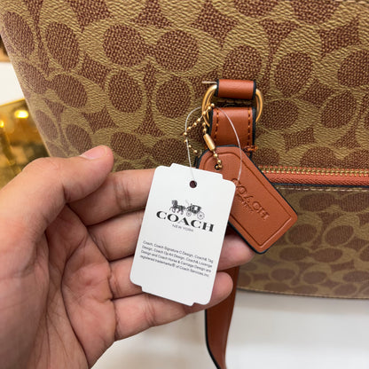 Coch Station Tote Bag - Tan Apricot