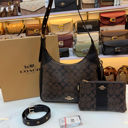 COCH JULIET HANDBAG With Wallet - Coffee