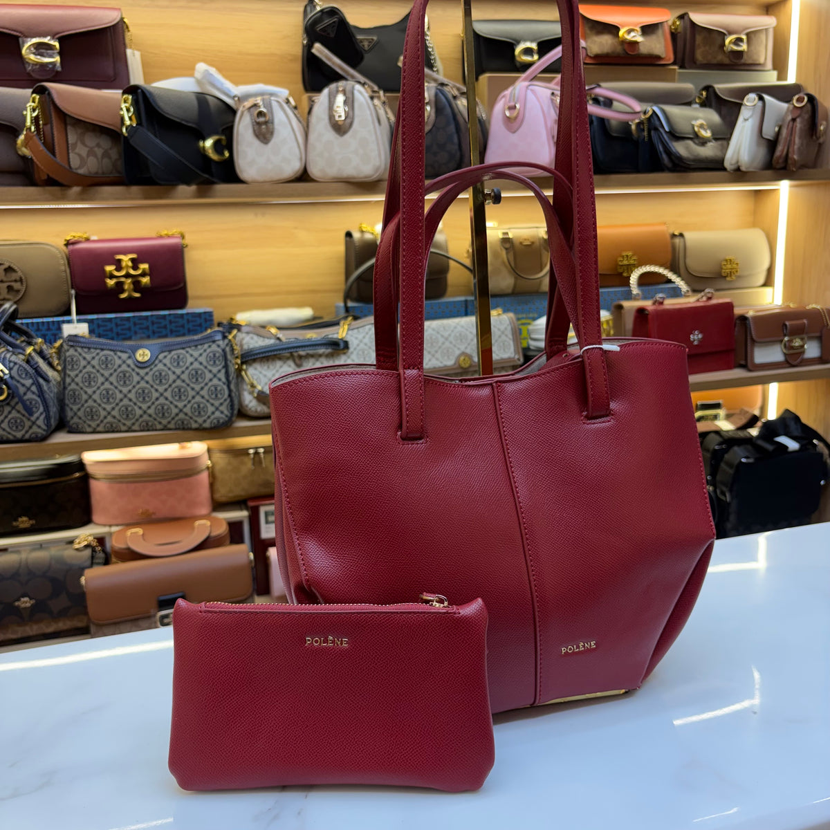 Polene Tote Bag - Red