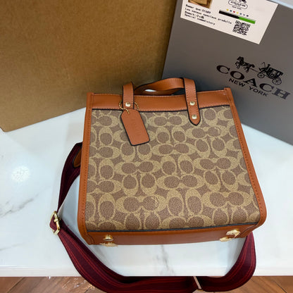 COCH Fields Crossbody/Shoulder Bag - Tan Signature