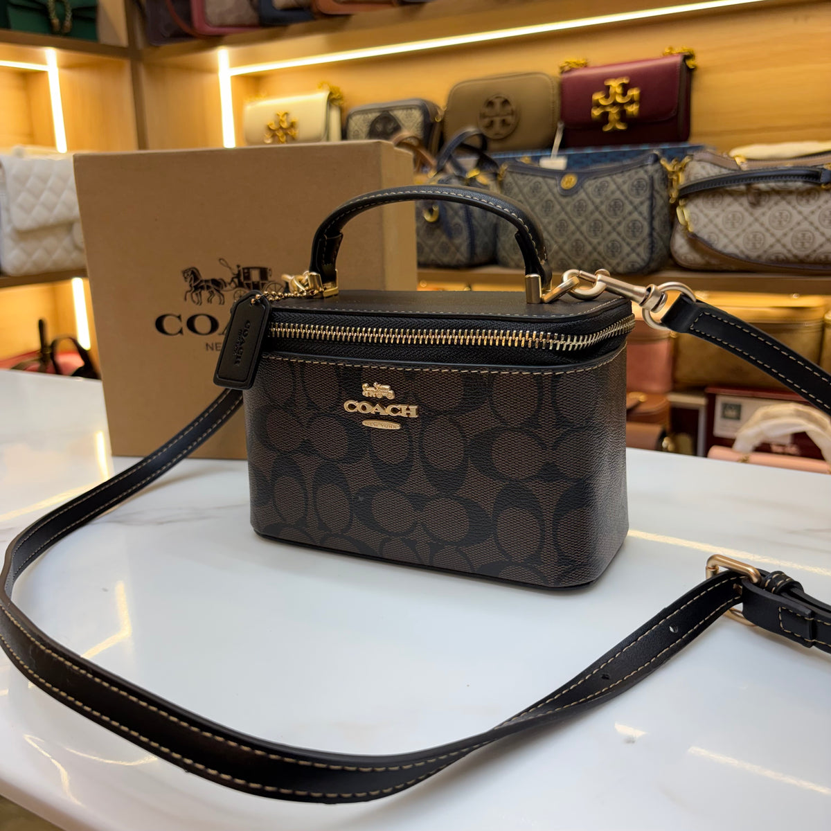 Coch Rainer Crossbody Bag - Coffee Colour