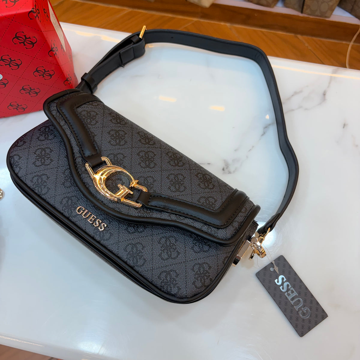 GUS Grey & Black Dea Crossbody Bag