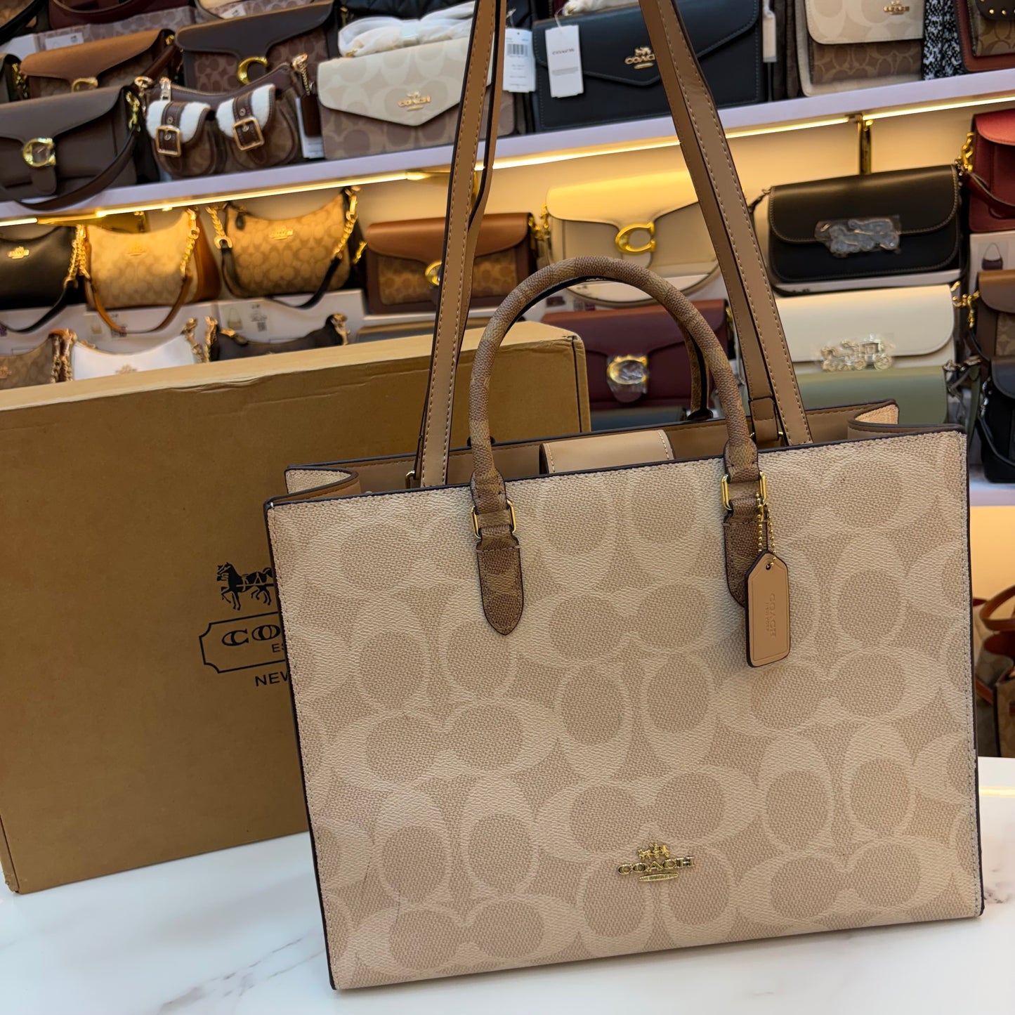 COCH MAGGIE LARGE TOTE - Light Apricot