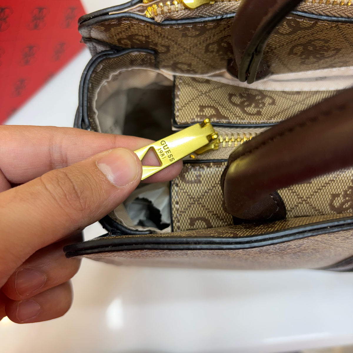 Guess Ginevra Elite Satchel - Monogram Print