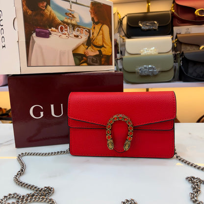 GG Diana Crossbody Bag (Double Box Packaging) - Red