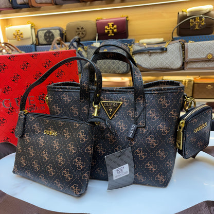 GUS 3 in 1 Satchel - Dark Monogram  Print