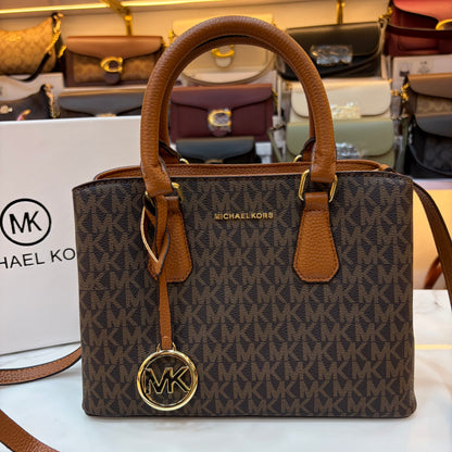MK Sheila Medium Satchel - Brown