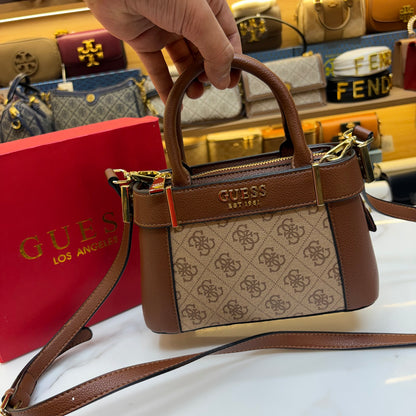 GUS Anadela Satchel Bag - Monogram Print