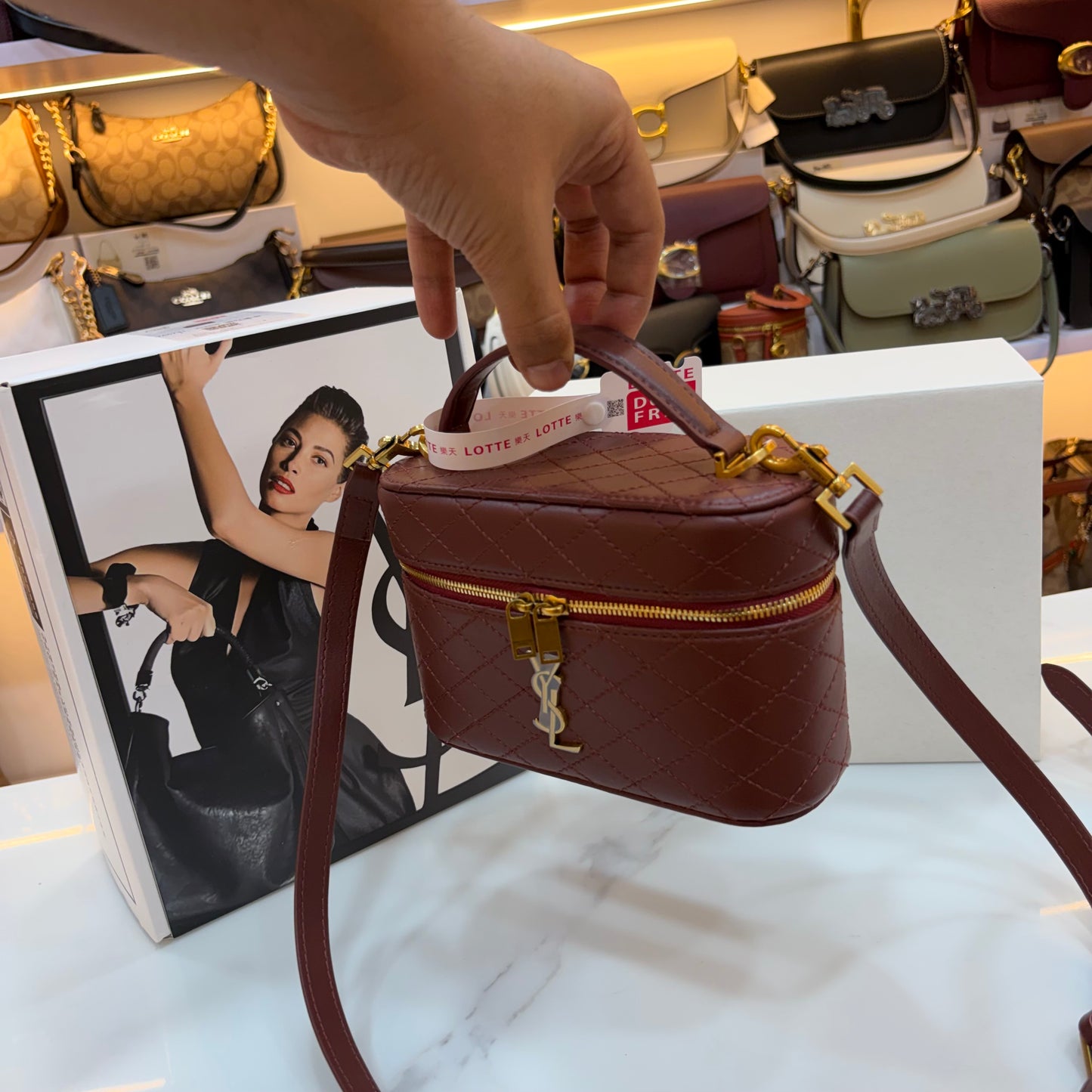 YSL Gabby Vanity Bag - Wine