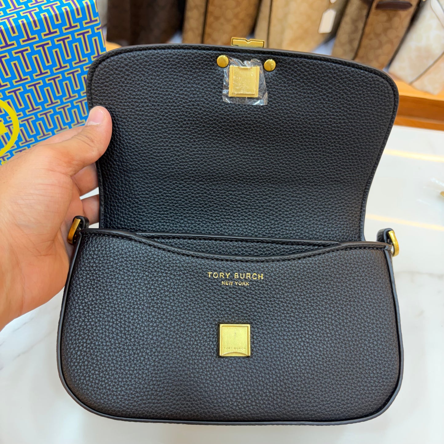 TB Britten Convertible Crossbody Bag - Black