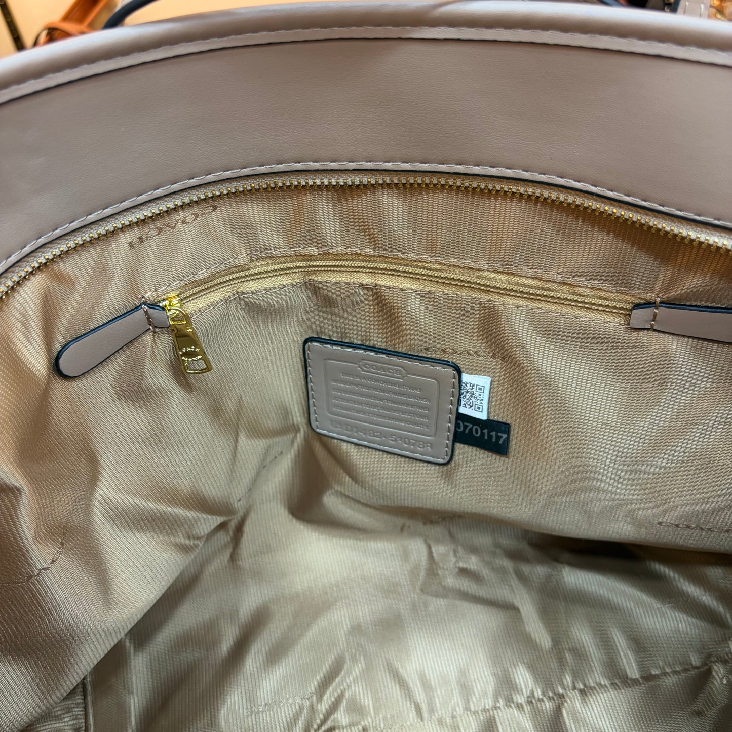 COCH Large Tote Bag - Light Apricot