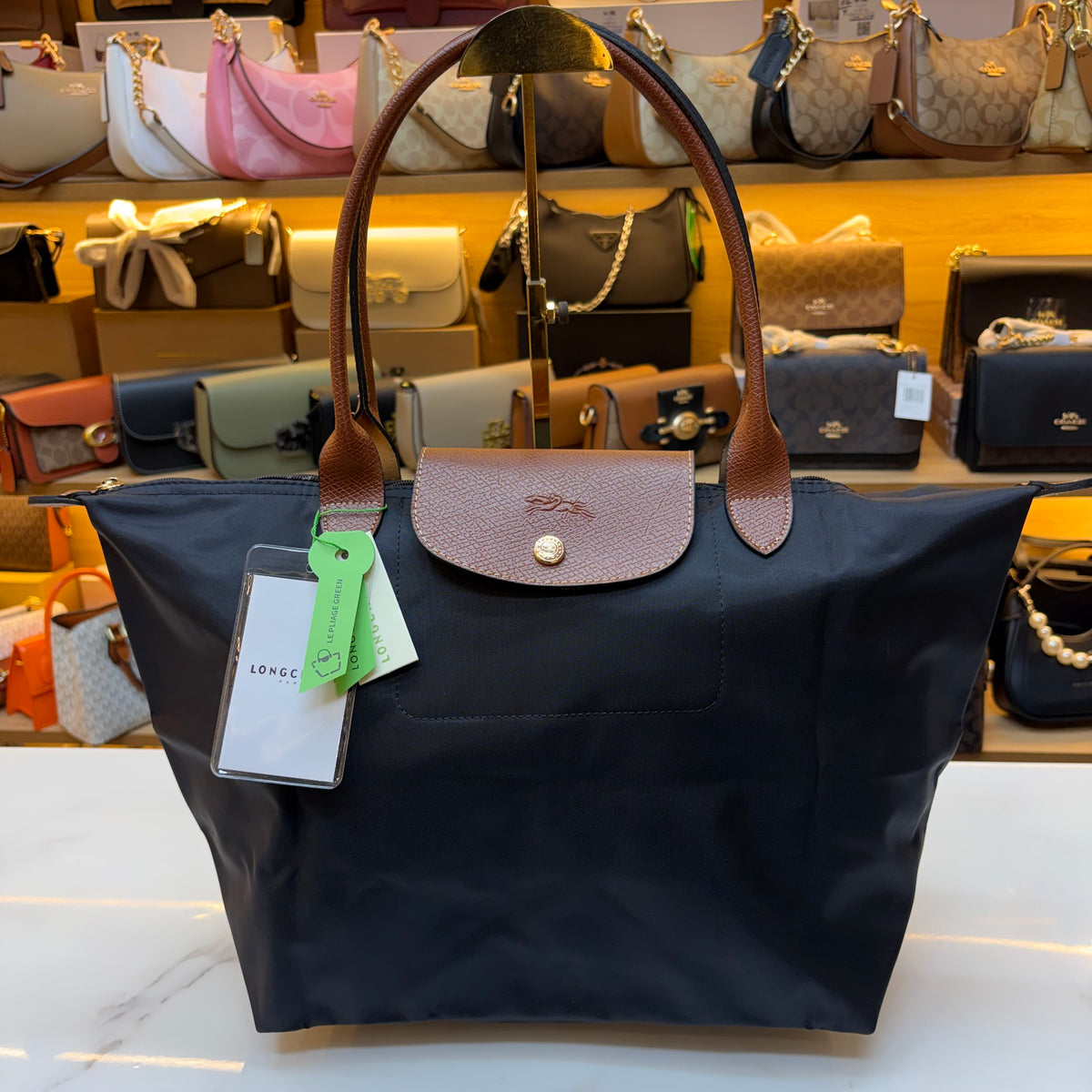 Longchamp - Le Pliage Tote Bag - Navy Blue