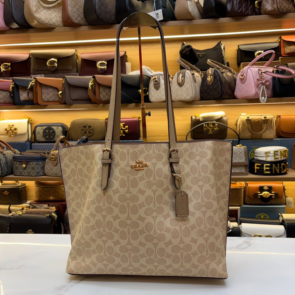 Coch Mollie Large Size Tote Bag - Milk Tea