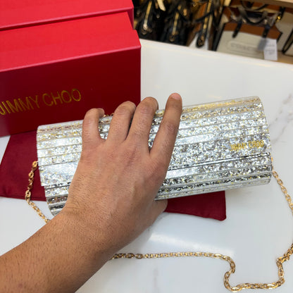 JC Candy Clutch - Silver