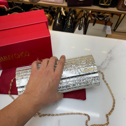 JC Candy Clutch - Silver