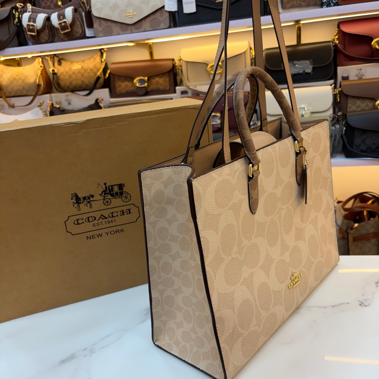 COCH MAGGIE LARGE TOTE - Light Apricot