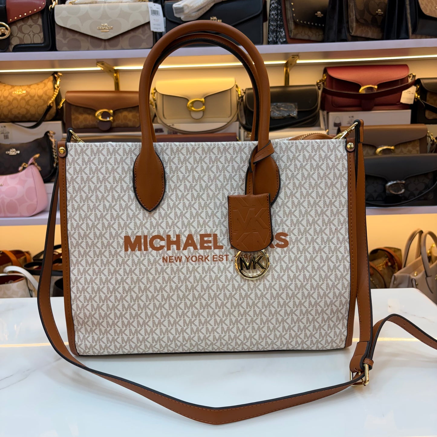 MK Mirella Tote - White