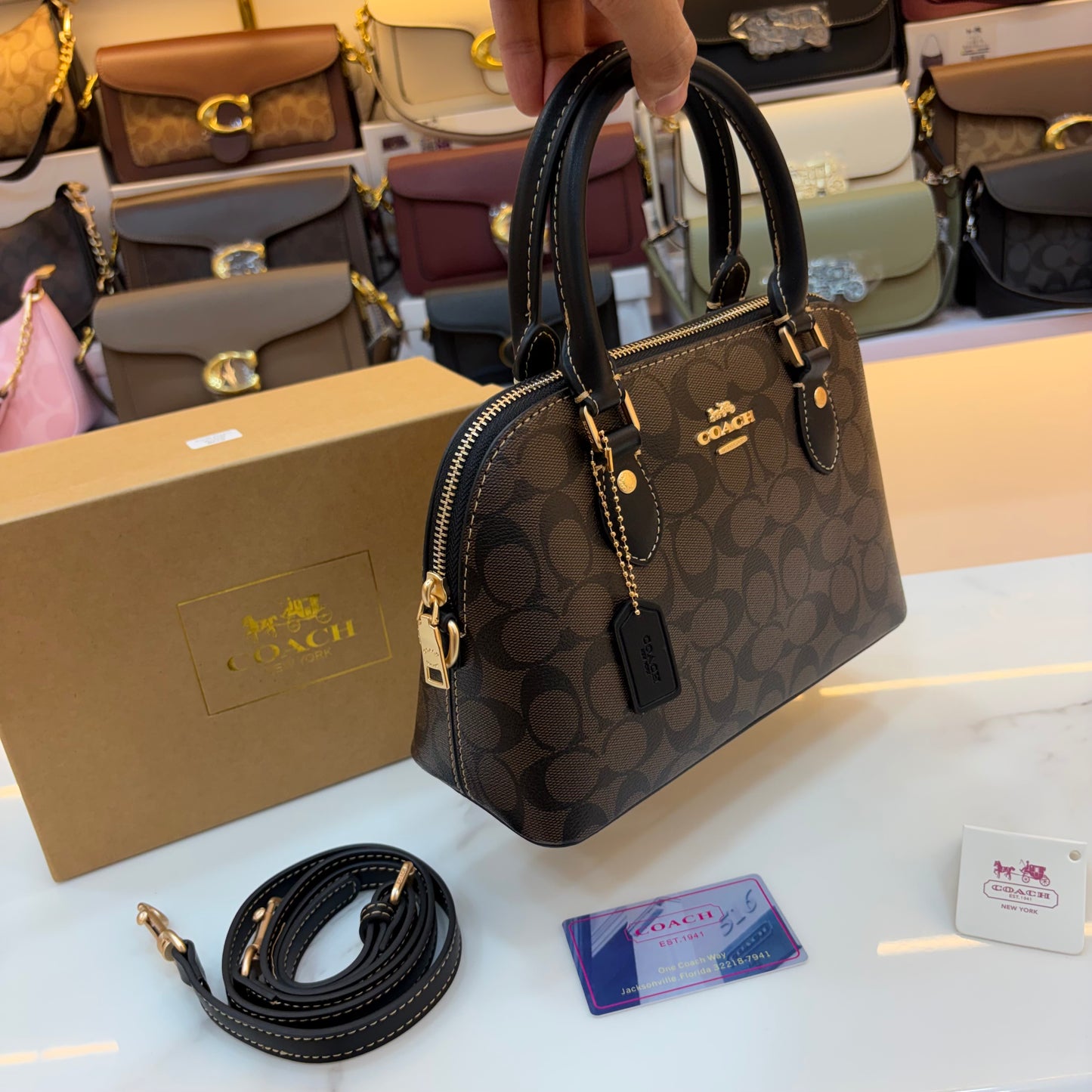 COCH KATY SATCHEL - Coffee