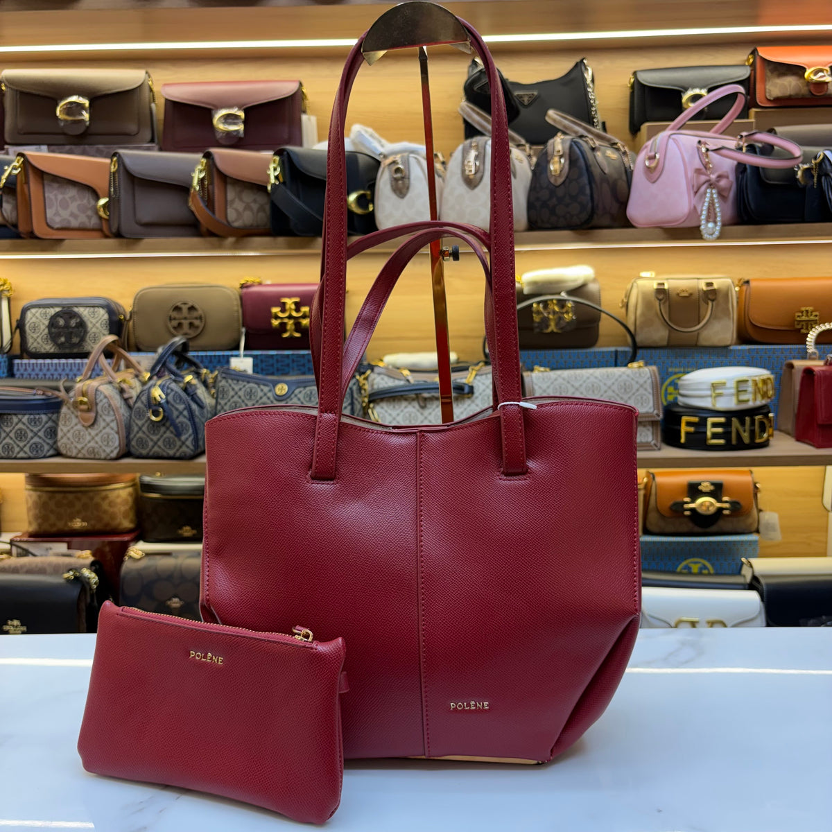 Polene Tote Bag - Red