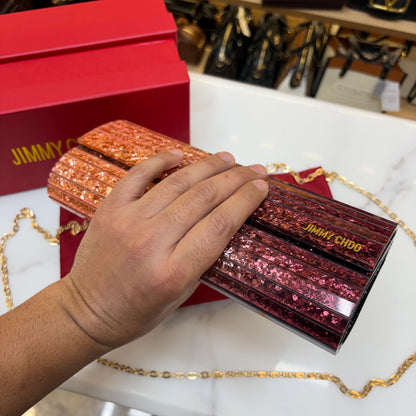 JC Candy Clutch - Pink & Wine