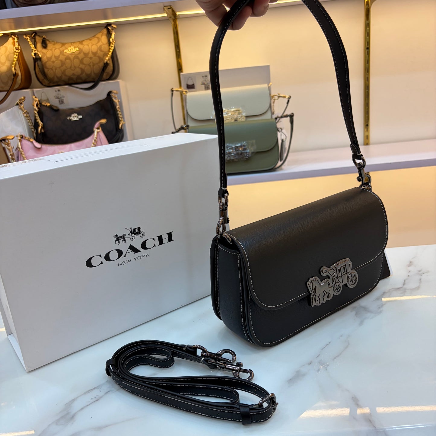 COCH HARPER Shoulder/Sling Bag - Black