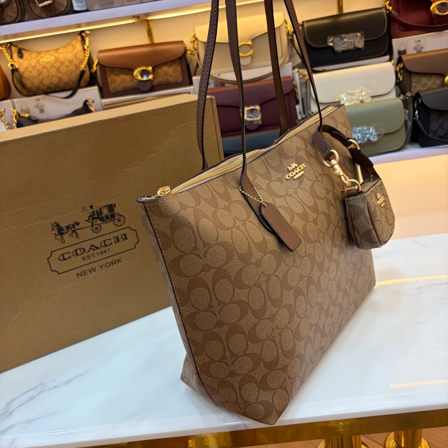 COCH CITY TOTE BAG - Apricot