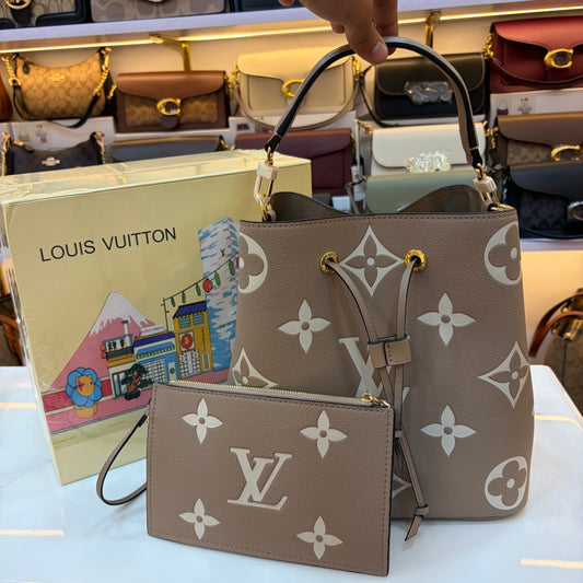 LVN Neo Neo MM Bucket Bag (Ultra Premium) - Beige