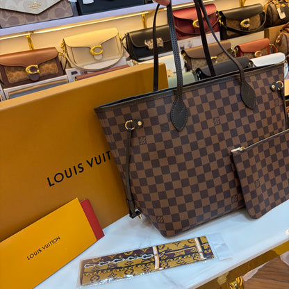LV Neverfull MM Tote Bag - Double Box