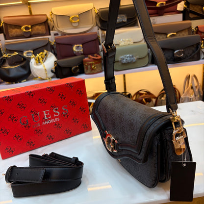 GUS Grey & Black Dea Crossbody Bag