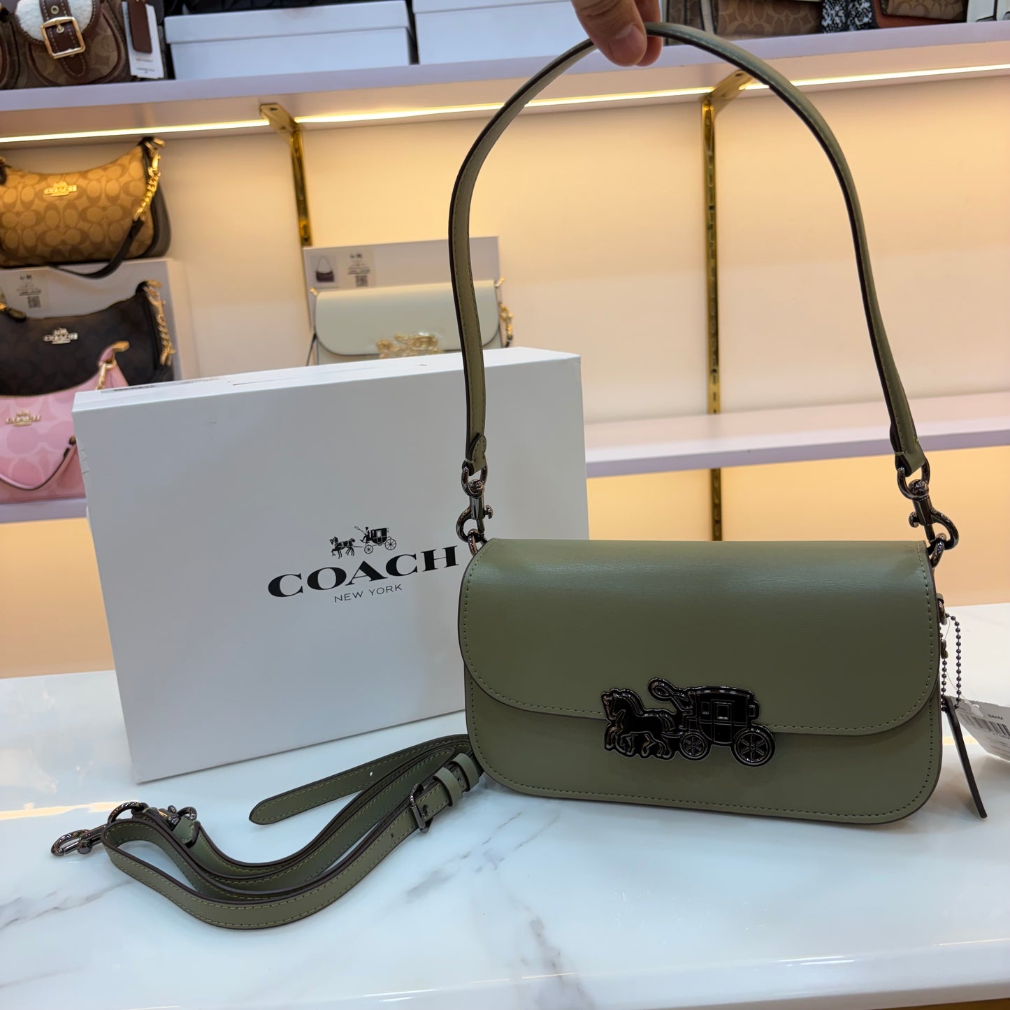 COCH HARPER Shoulder/Sling Bag - Olive