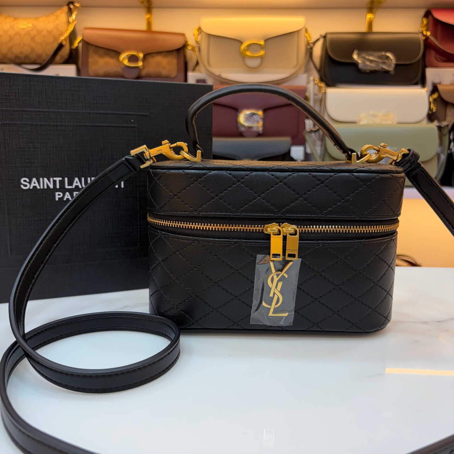 YSL Gabby Vanity Bag - Black