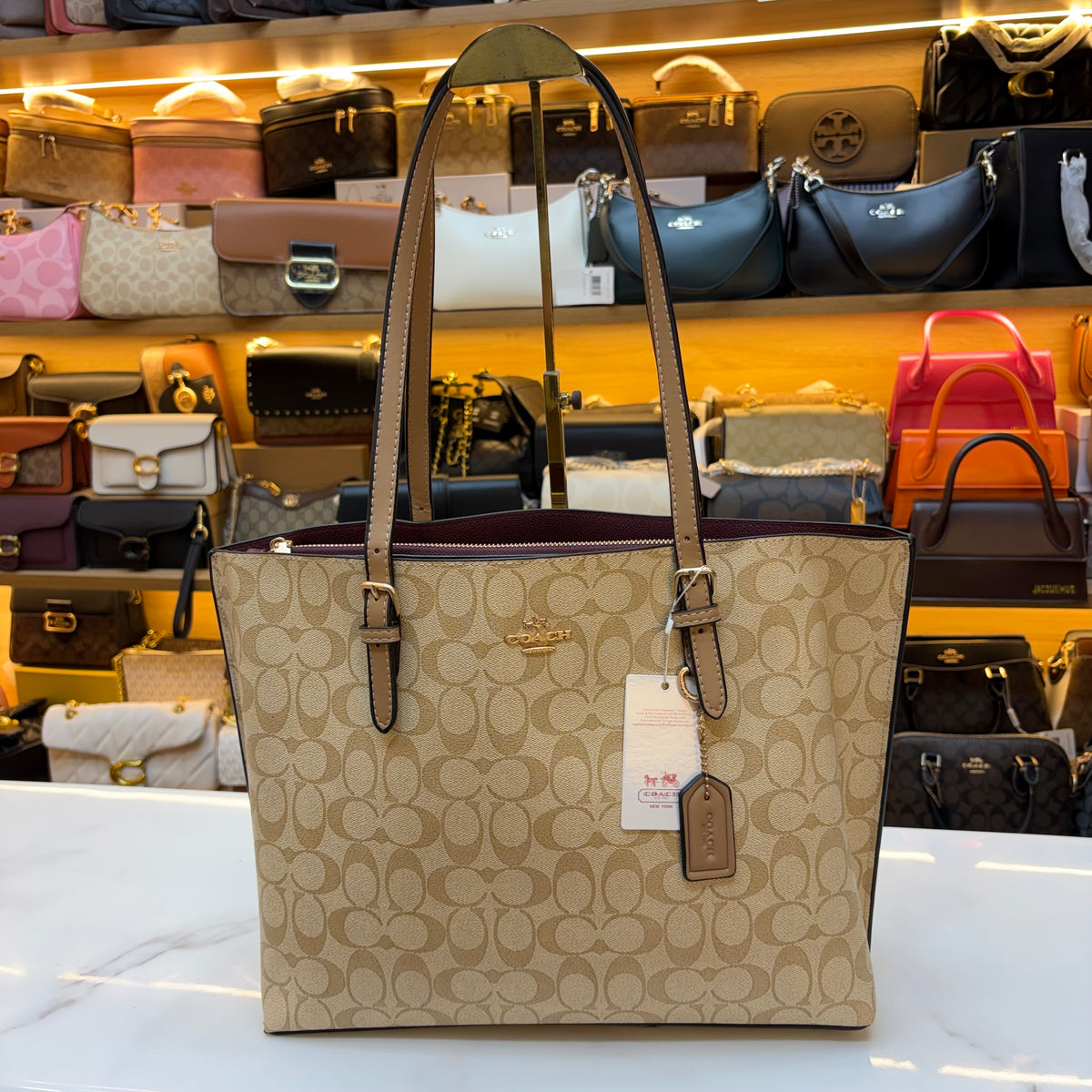CH Mollie Large Tote Bag - Light Apricot