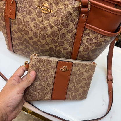 Coch Premium Tote With Wallet - Signature Colour