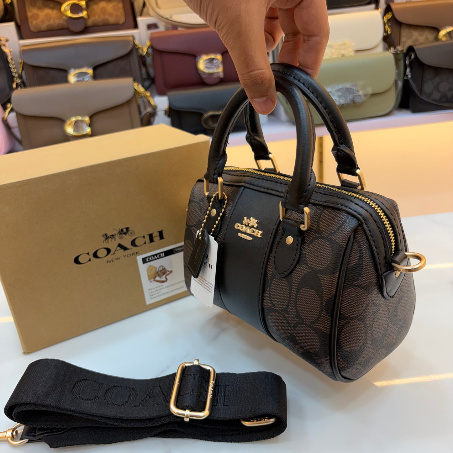 COCH ROWAN SPEEDY BAG - Coffee