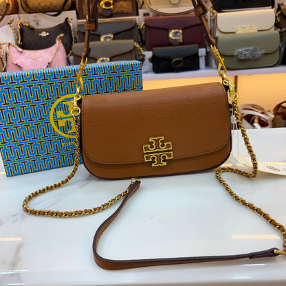 TB Britten Convertible Crossbody Bag - Tan