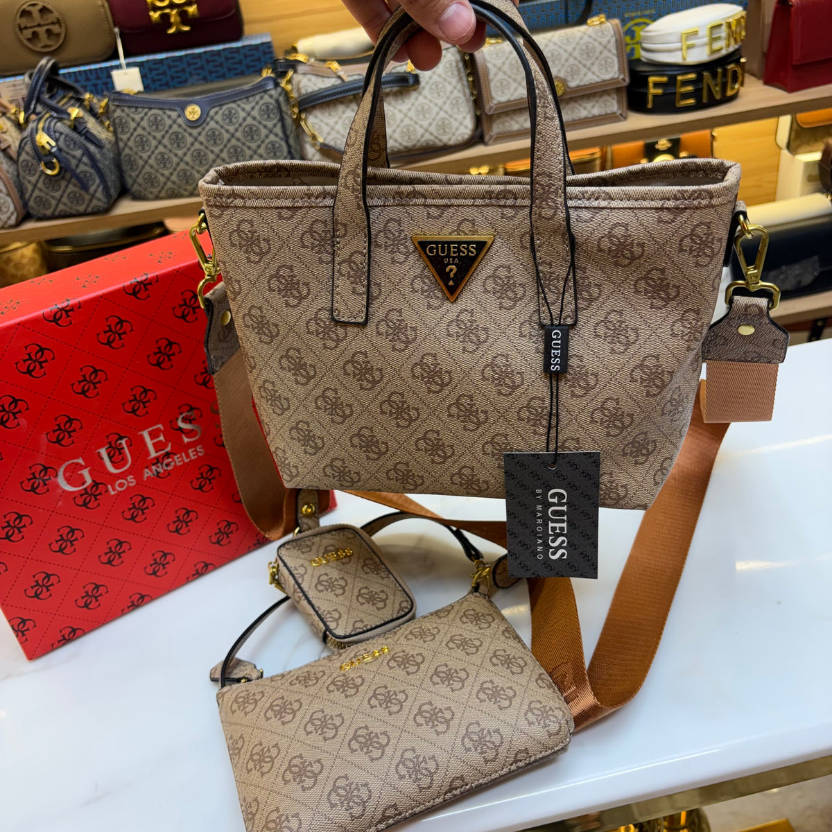 GUS 3 in 1 Satchel - Monogram  Print