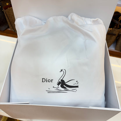 CD Toujours Vertical Tote Bag - White & Black