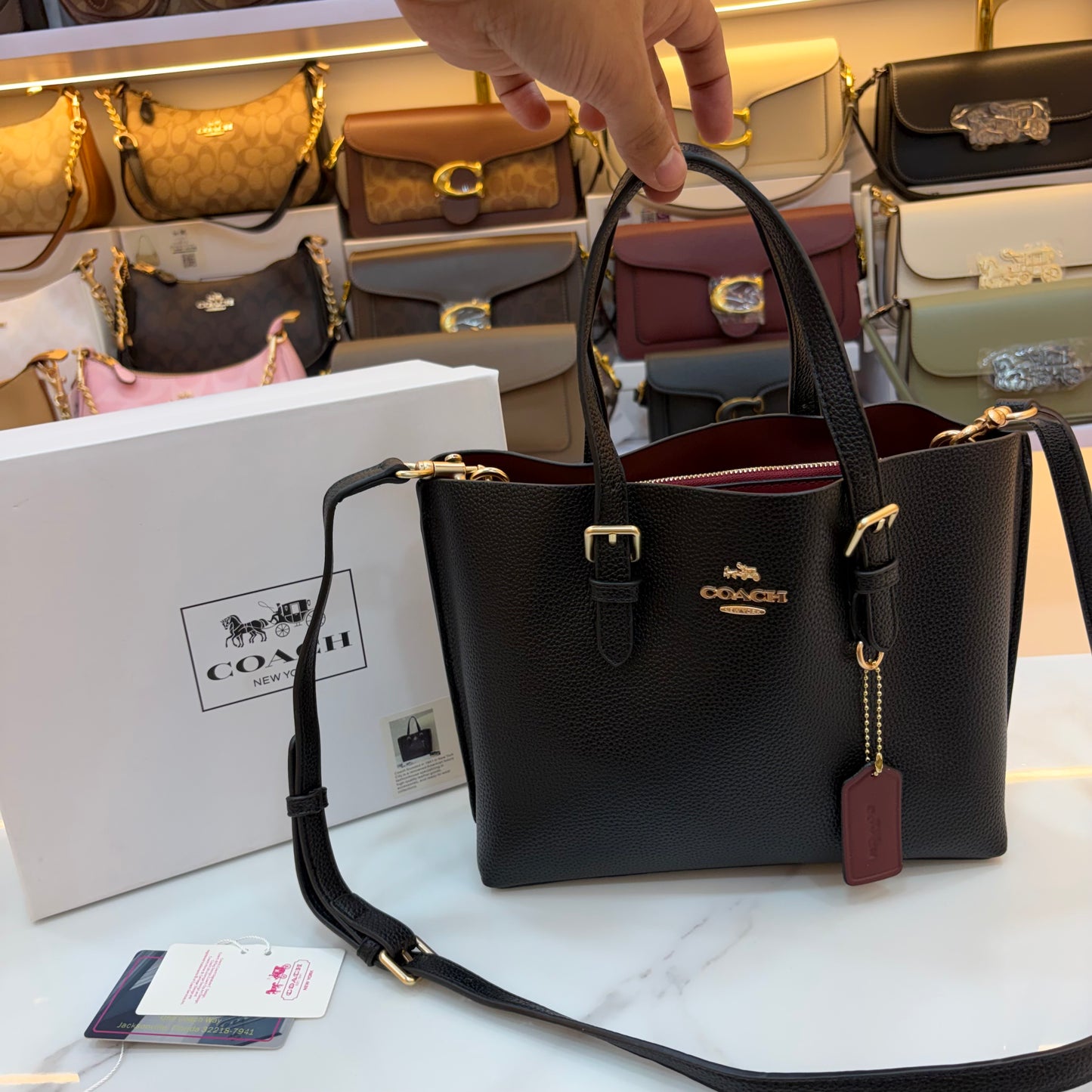 COCH MOLLIE Tote Bag Medium Size - Black