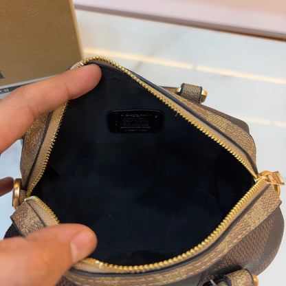 COCH ROWAN SPEEDY BAG - Coffee Apricot